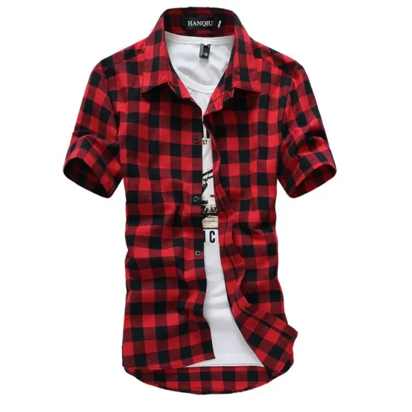 kf-HTB1fw3GcpcJL1JjSZFOq6AWlXXa8-Red-And-Black-Plaid-Shirt-Men-Shirts-2024-New-Summer-Fashion-Chemise-Homme-Mens-Checkered-Shirts